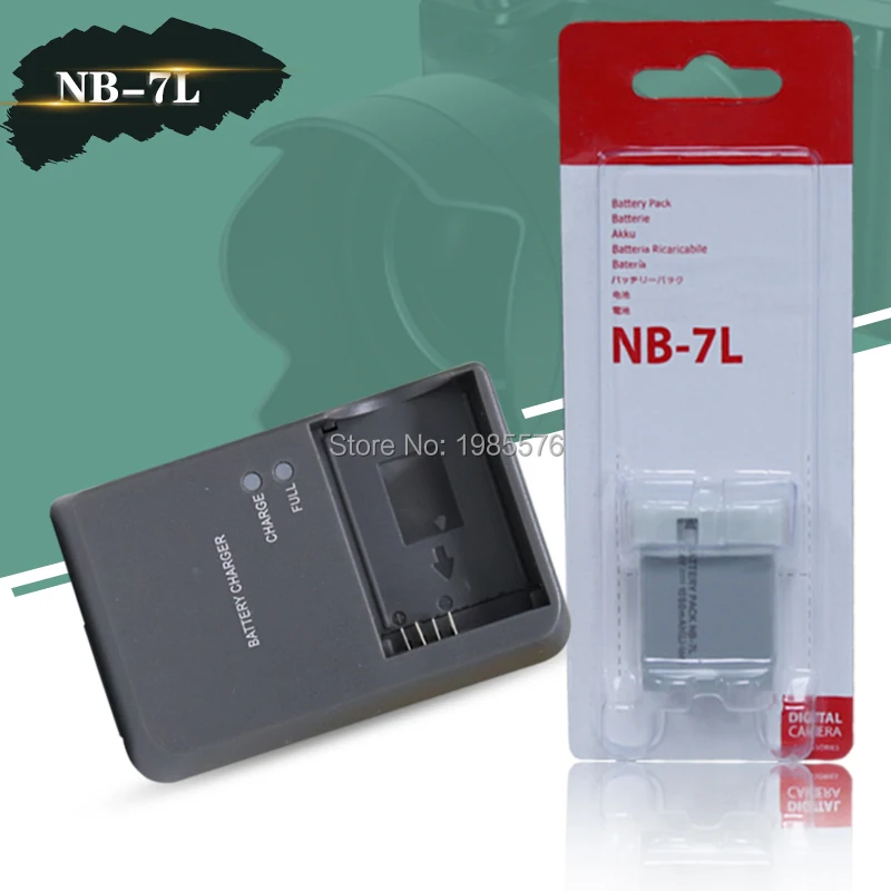 1pcs NB-7L NB7L For Canon Powershot G10 G11 G12 SX30 IS 120 With Digital Camera CB-2LZE charger | Электроника