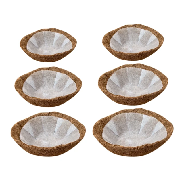 20/25/30/35/40/45 Cm Függő Kókuszdió Növényi Virág Edény Kosár Ültetvénykerti Dekoráció Kézműves