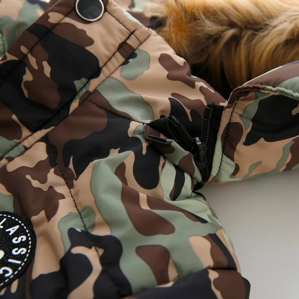 Coat Children Winter Jacket Coat Boy Jacket Warm Hooded Kids Clothes Zipper Pocket Coat Casual Outerwear Autumn Winter Overcoat