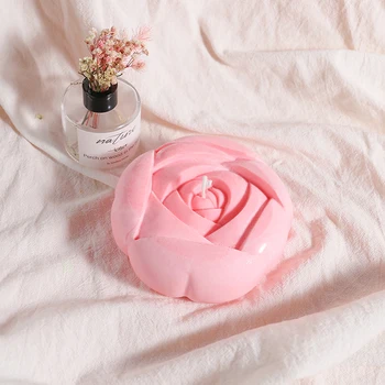 

17.5x6.5cm Aromatherapy Candle mould DIY Mould Big Rose Silicone soap Moulds Soap Making Roses Silicone Cake Mould