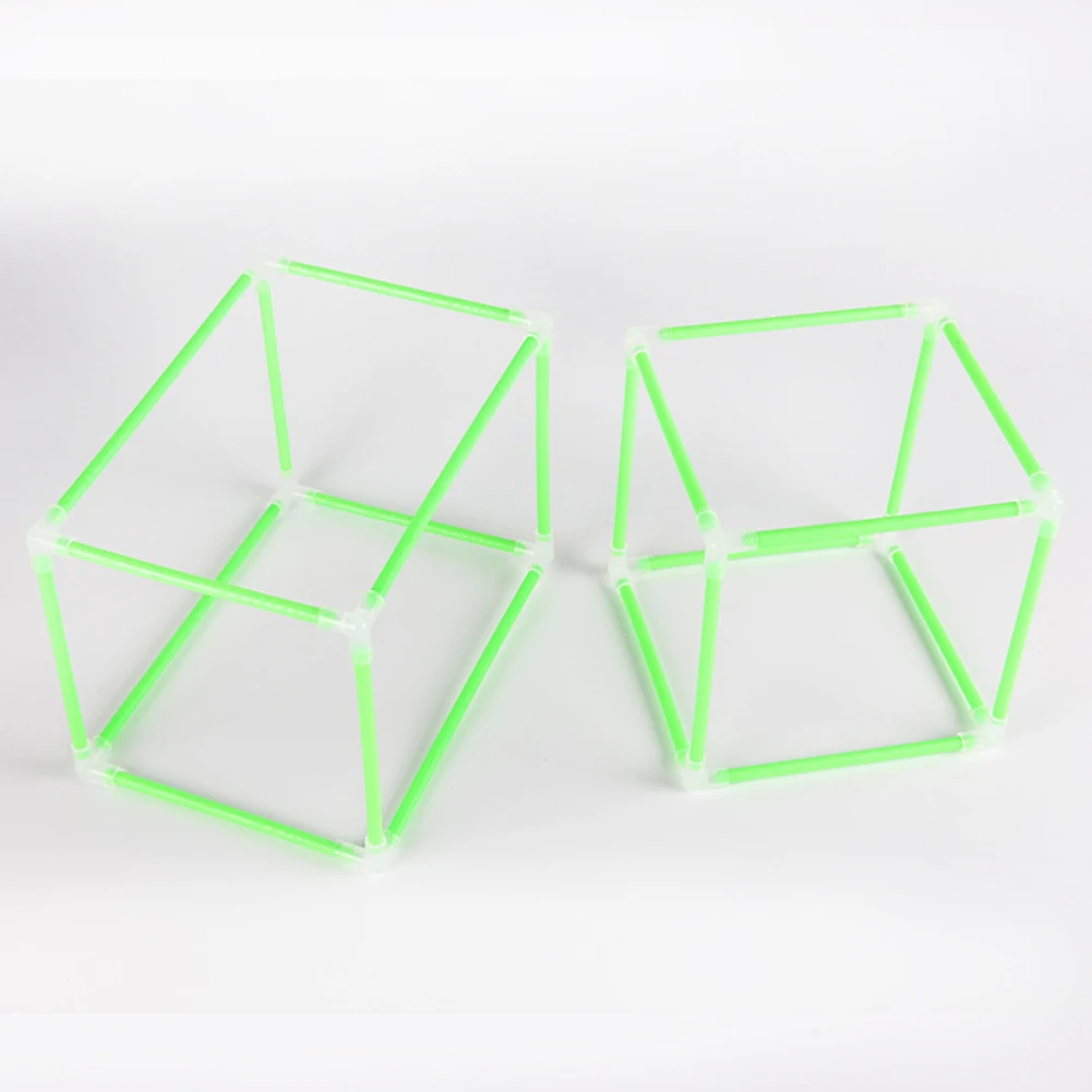 40 шт./компл. Дети DIY 3D геометрическая форма рамка строительный конструктор из палочек для изучения математики инструмент обучающая игрушка