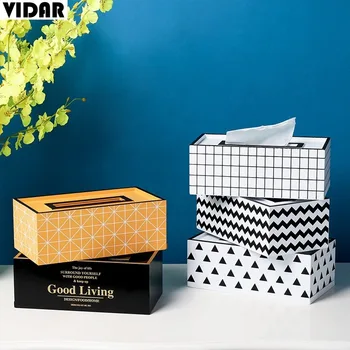 

VIDAR Nordic INS Simple Wooden Tissue Box Living Room Creative Home Japanese Style Paper Storage Box
