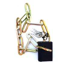 Удлиненная цепь 0,6 м велосипедный замок вольтметр Для электромобиля или мотоцикла трехколесный замок обруч железный цепной замок