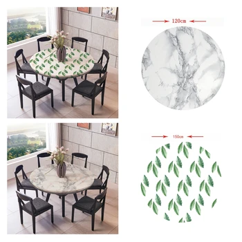 

2pcs Non-Slip Tablecloth Washable Round Table Cover Cloth Home 48'' 60''