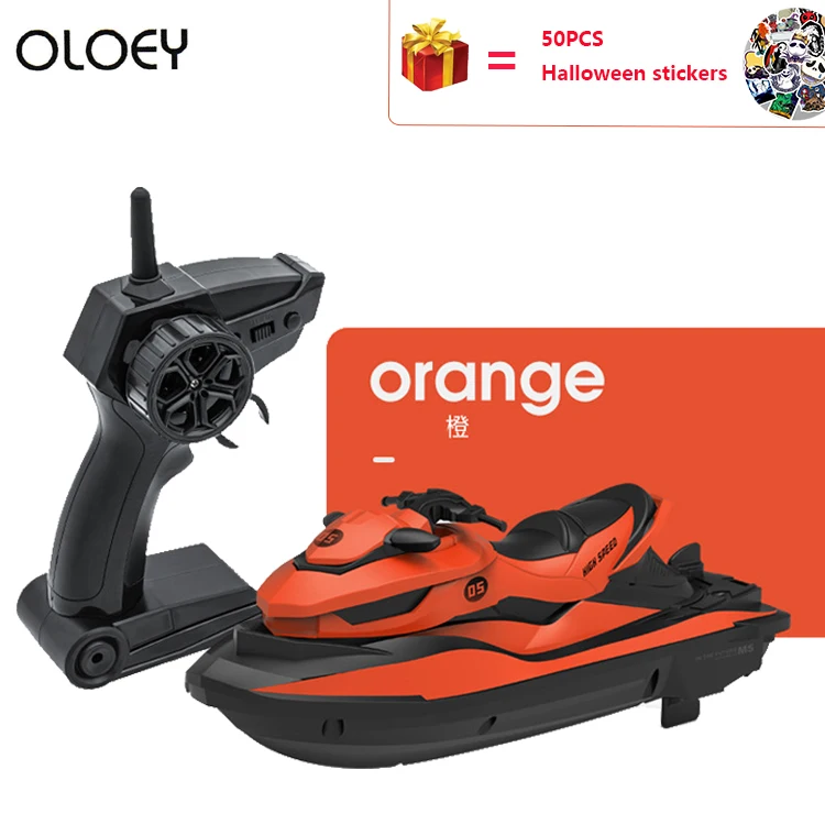 

1pc Remote Control Boat Speed Boat High Speed Electric Yacht Model 2.4G Jet Ski Children Boy Toy