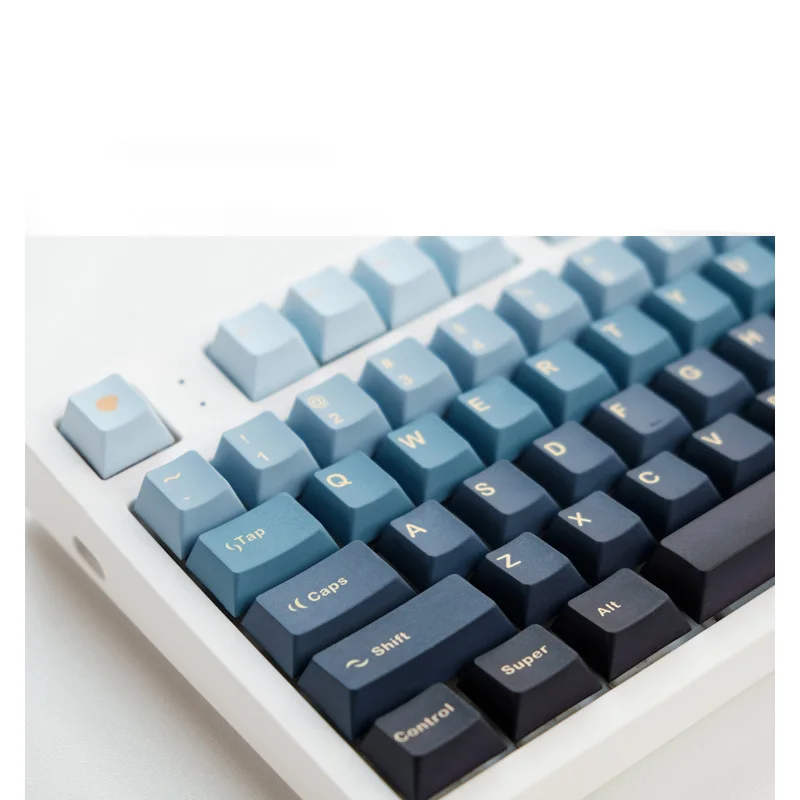 Moonrise Keycaps Gradiente Cor Pbt Cinco Lados Sublimação Keycap Perfil Cereja para Teclado Mecânico Interruptor mx 129 Teclas - Imagem 2
