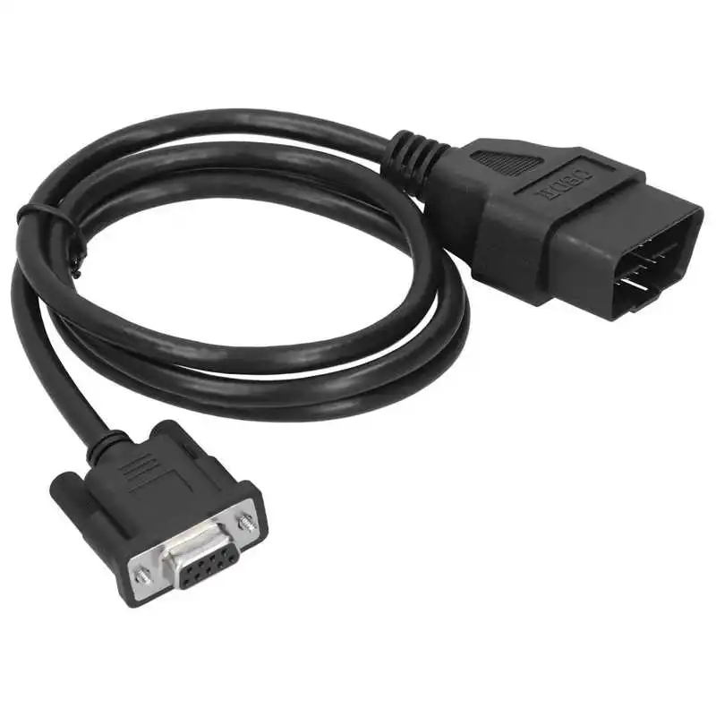 16-контактный переходник OBD2 На RS232 DB9 для диагностики автомобиля с удлинителем