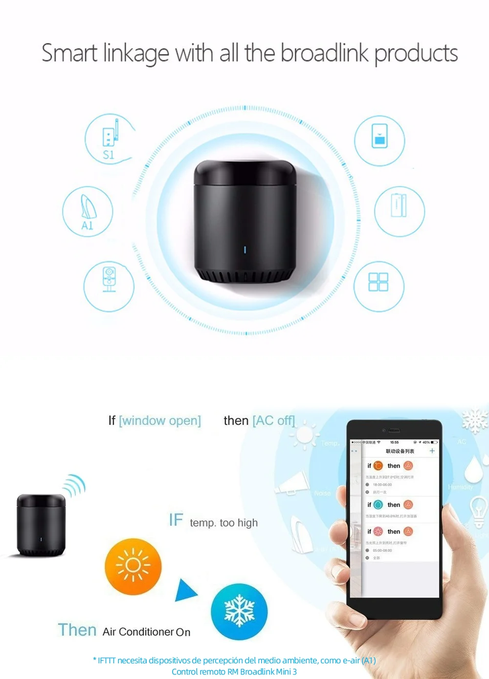 Broadlink Rm Mini 3 Wifi переключатель ИК пульт дистанционного управления умный дом автоматизация Голосовое управление для IOS Android Google Home Alexa