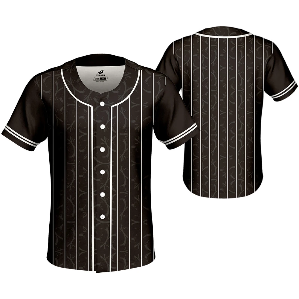 Design Baseball Jerseys Sublimated Training Wear Mens Sports Shirt Camiseta Beisbol Hombre Breathable Baseball Shirts