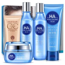 Bioaqua HA hyaluronique кислота набор уход за лицом освежающий и компактный и отбеливающий наполнитель кожи вода питает увлажняющая маска для лица набор для ухода за кожей
