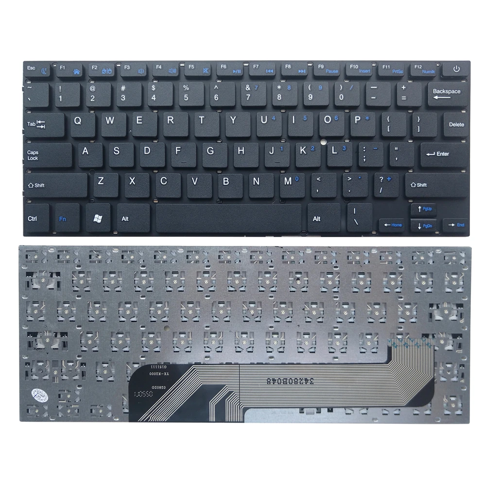 Русская клавиатура для ноутбука US RU Jumper EZbook 2 Гб P/N: Φ 0280DD 34280B048 G151111 YX-K2000 KB оригинал