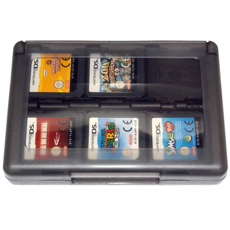 Горячая 3c-игра держатель чехол для 3Ds 2Ds Ds nintendo картридж 24 в 1 путешествия черный Zedlabz