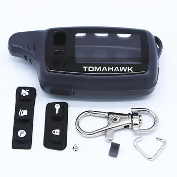 

Russian Version Case Keychain For Tomahawk TW9010 TW9020 TW9030 TW7010 TW7000 Lcd Two Way Car Alarm Remote Controller