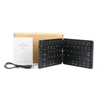 

Pocket Size Bluetooth Wireless Keyboard Light-Handy Foldable Mini Keypad for IOS Android Windows PC Computer Laptop iPad Tablet