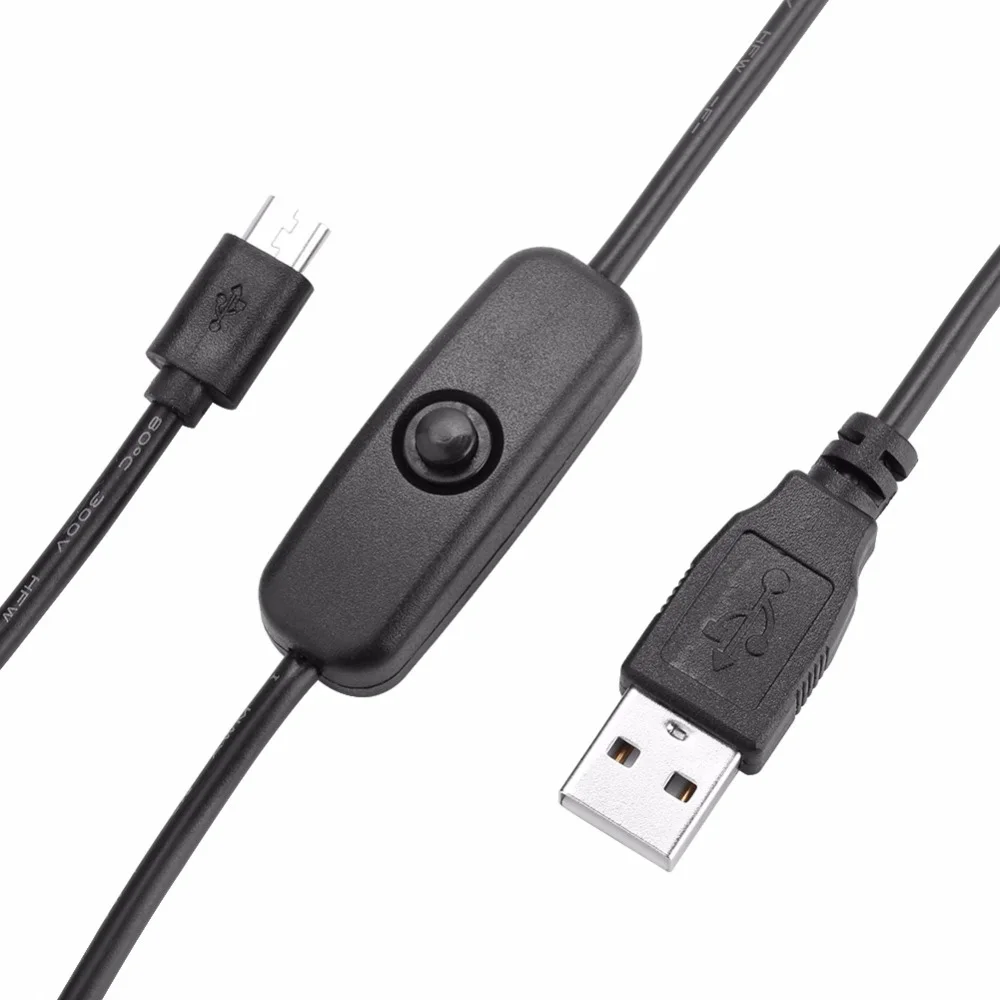 

Raspberry Pi 3 USB to DC cable 5 V 2.5 A with Micro USB switch off, USB cable charger, AC power supply for Ras Pi 3, Model B + p