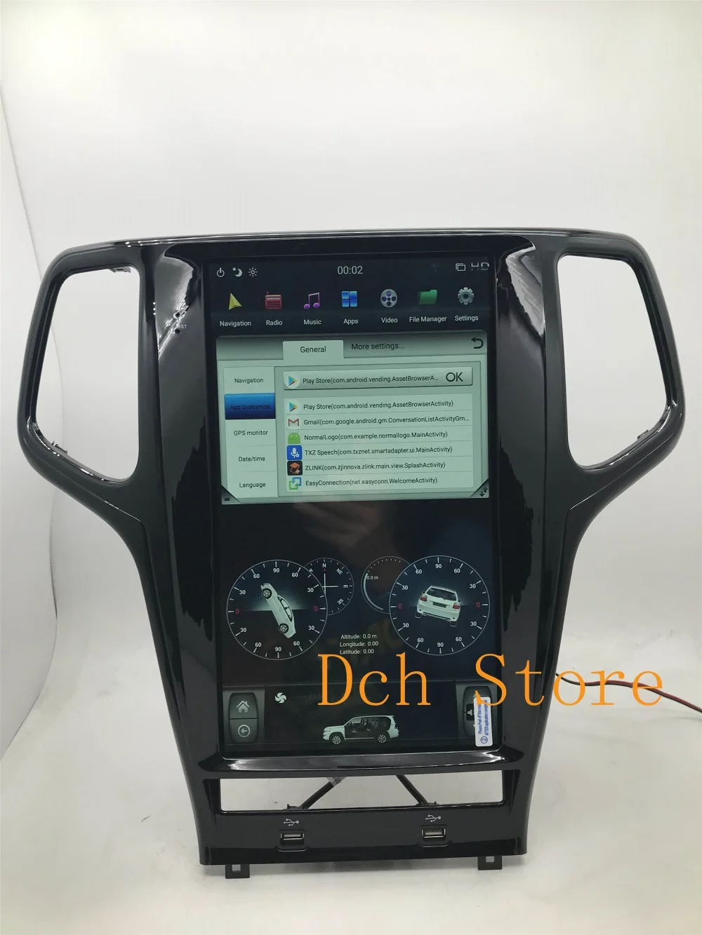 13,6 дюймов вертикальный экран Tesla стиль Android 8,1 автомобильный DVD gps плеер для Jeep Grand Cherokee 2011- px6 carplay радио navi