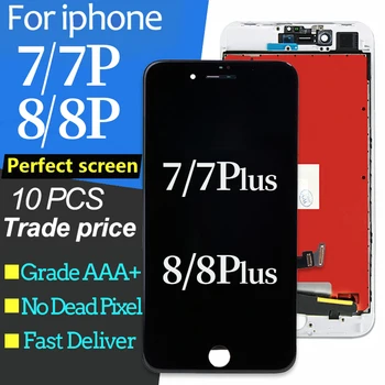 

10pcs/lot For iphone 7 7 plus LCD Display Touch Screen Digitizer Assembly 3D Touch For iphone 8 8 Plus LCD Display 7Plus 8Plus