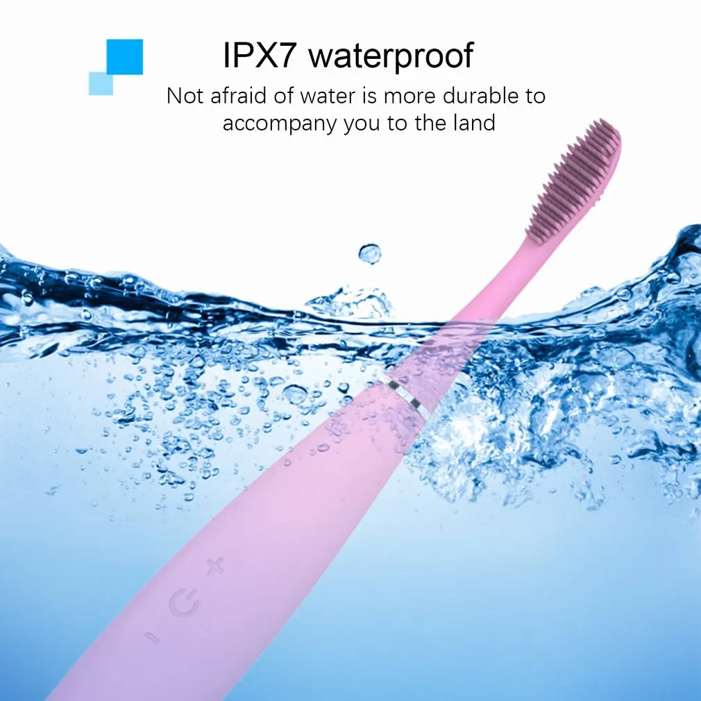 Electric Silicone Toothbrush Rechargeable Electric Toothbrush Sonic Vibration Tooth Cleaning Artifact Kemei Adults Acoustic Wave Electric Silicone Toothbrush Rechargeable Electric Toothbrush Sonic Vibration Tooth Cleaning Artifact Kemei Adults Acoustic Wave