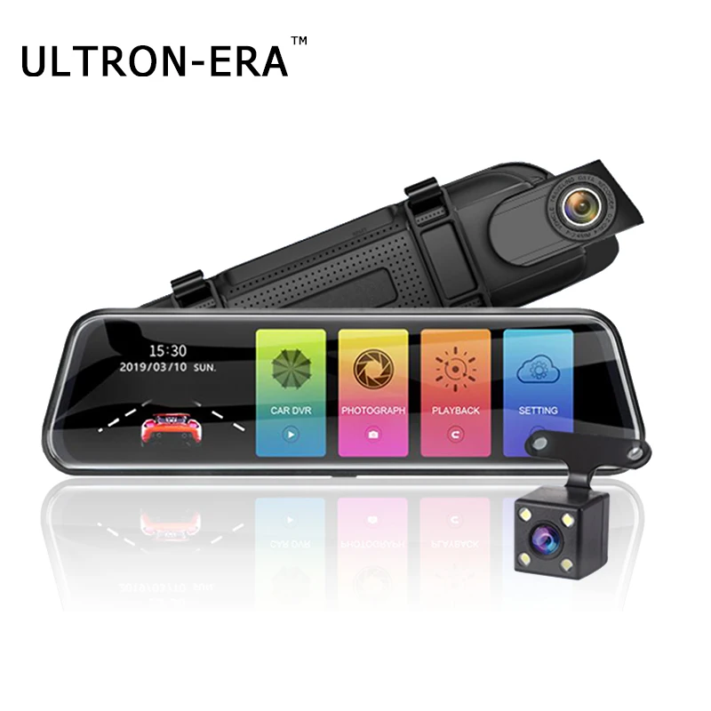 10 дюймов Dashcam зеркало заднего вида Автомобильный видеорегистратор Full HD 1080p для