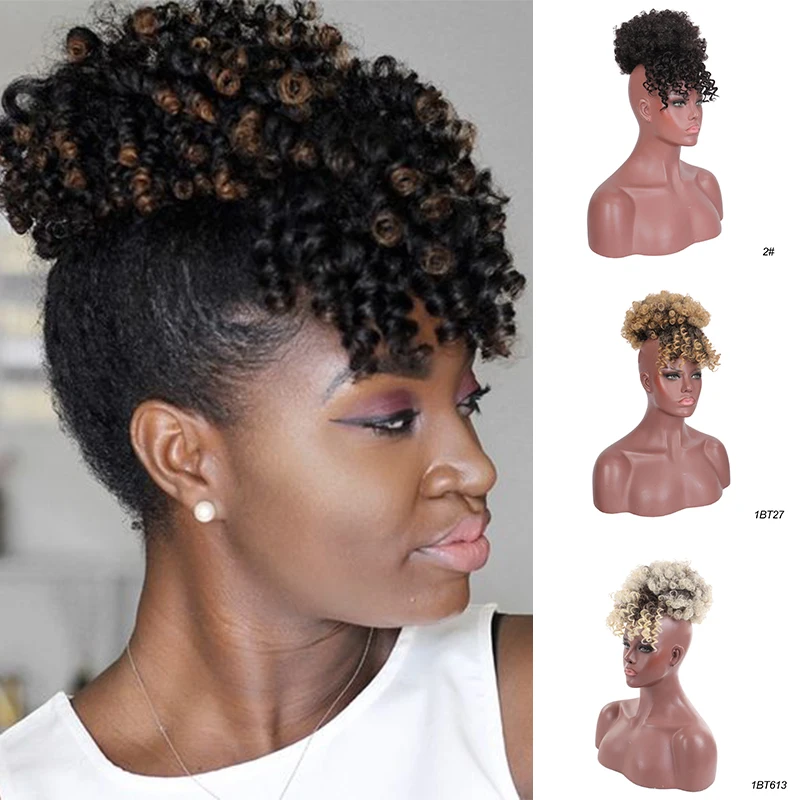 High Puff with Bangs | Natural hair ponytail, Natural hair updo, Natural  hair rules