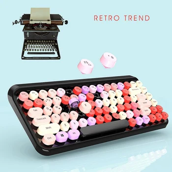

Wireless Bluetooth Mechanical Keyboard/Bluetooth Punk Keyboard/Wireless Keyboard for IOS/Android/Windows