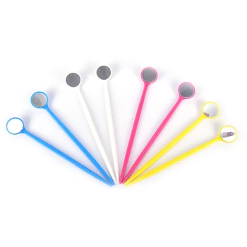 

10Pcs Mouth Healthy Plastic+Glass Tool Useful Mouth Tooth Oral Care Instrument Mirror Dental Glimpse