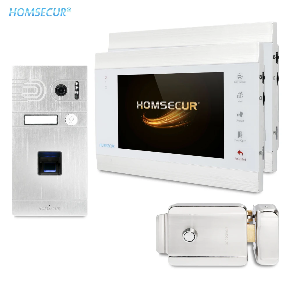 HOMSECUR " Hands-free видео и аудио умный дверной звонок 1.3MP с детектором движения BC061HD-S+ BM705HD-W - Цвет: Kit 3