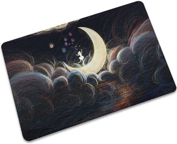 CAMMITEVER Moon Rugs Противоскользящий ковер входной коврик Домашний декоративный коврик для передней двери