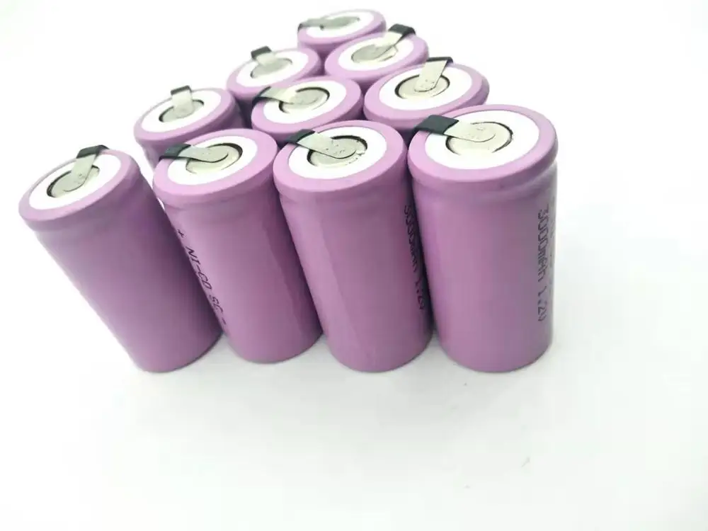 OOLAPR два цвета 10 шт SC розовый 3000mAh или серебристый 3200mah 1,2 V Замена перезаряжаемой батареи