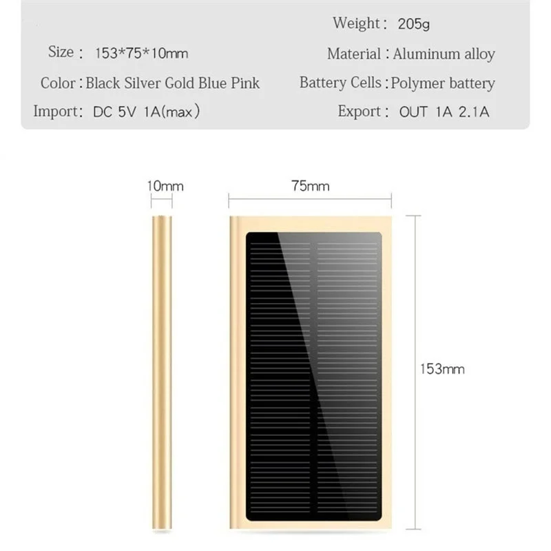 Xiaomi ультра-тонкий солнечный внешний аккумулятор 30000 мАч Dual USB портативное зарядное устройство Аксессуары для мобильных телефонов купить 2 получить скидку 10% Прямая поставка