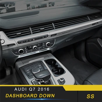 

For Audi Q7 4M 2016-2018 Car Styling Center Console Dashboard Panel Down Cover Trim Frame Sticker Interior Accessories