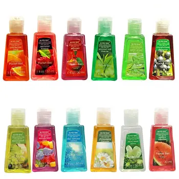 

30ml Hand Sanitizer Gel Fruit Scented Disposable No Clean Portable Disinfectant T4MB
