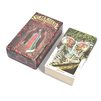 

78 Pcs English Tarot Cards Santa Muerte Tarot Card Board Game Playing Card Sheets Deck Table Games For Family Party Gift