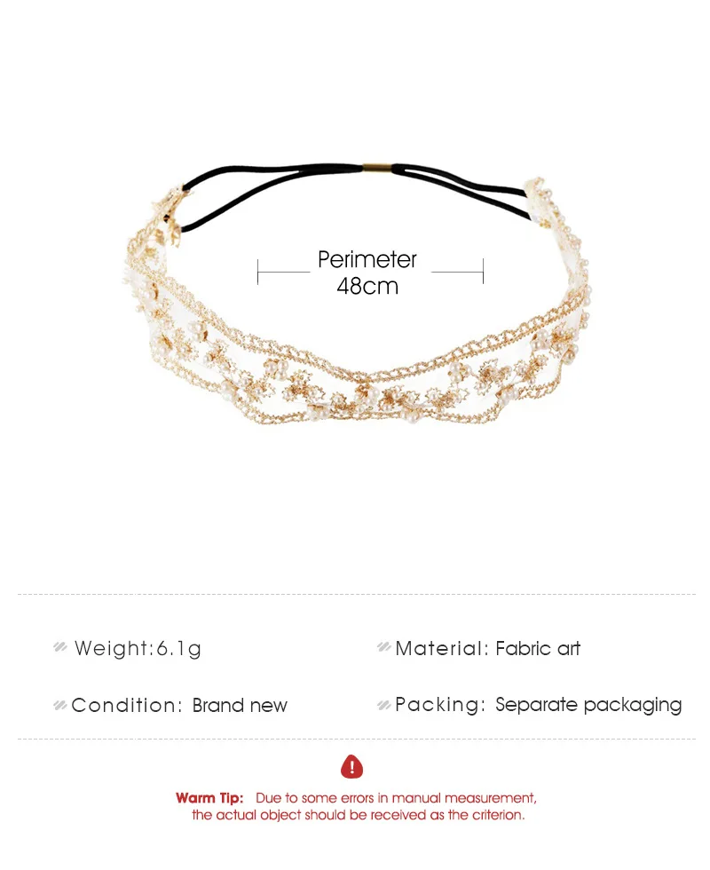 Hair Accessory Hair Headdress Jewelry Accessories Sweety Lace Headbands For Women Girls Simple Fabric Elastic Hairband Charm Simulated Pearl Hair Accessories Wide Side Hairwear