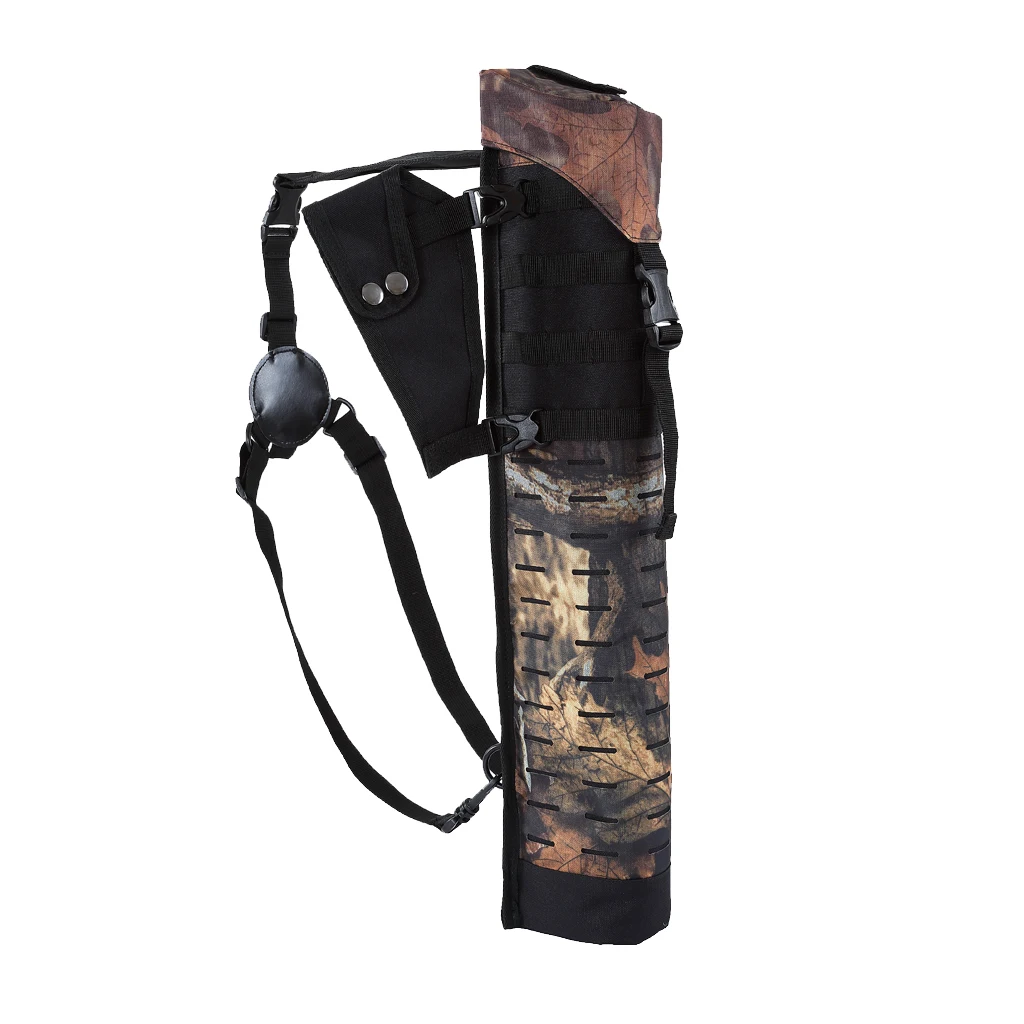 

Outdoor Archery Hunting Large Carrying Capacity Back Arrow Holder Storage Quiver Camouflage