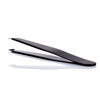

100PCS 2017 Hot Black Color Eyebrow Tweezer Hair Beauty Slanted Puller Stainless Steel Clips Makeup Tool Brand New