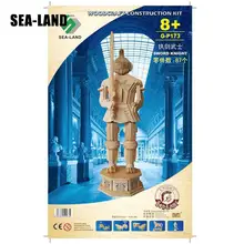 Детские игрушки деревянные 3D головоломка для детей антикварная Броня Воин 6 видов стилей высокого качества Монтессори educatialy Diy игрушка также для взрослых