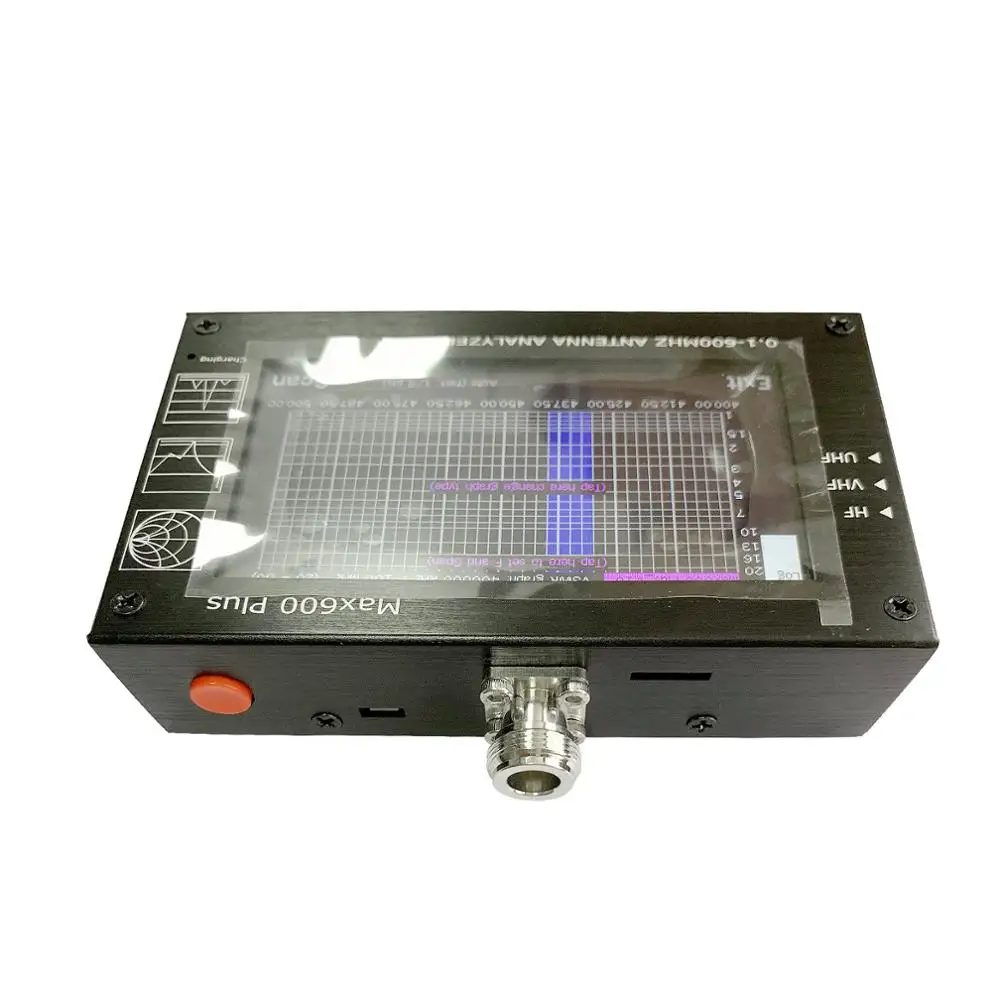 TZT Max600 Plus HF/VHF/UHF антенный анализатор 0,1-600 MHZ w/4," TFT lcd сенсорный экран