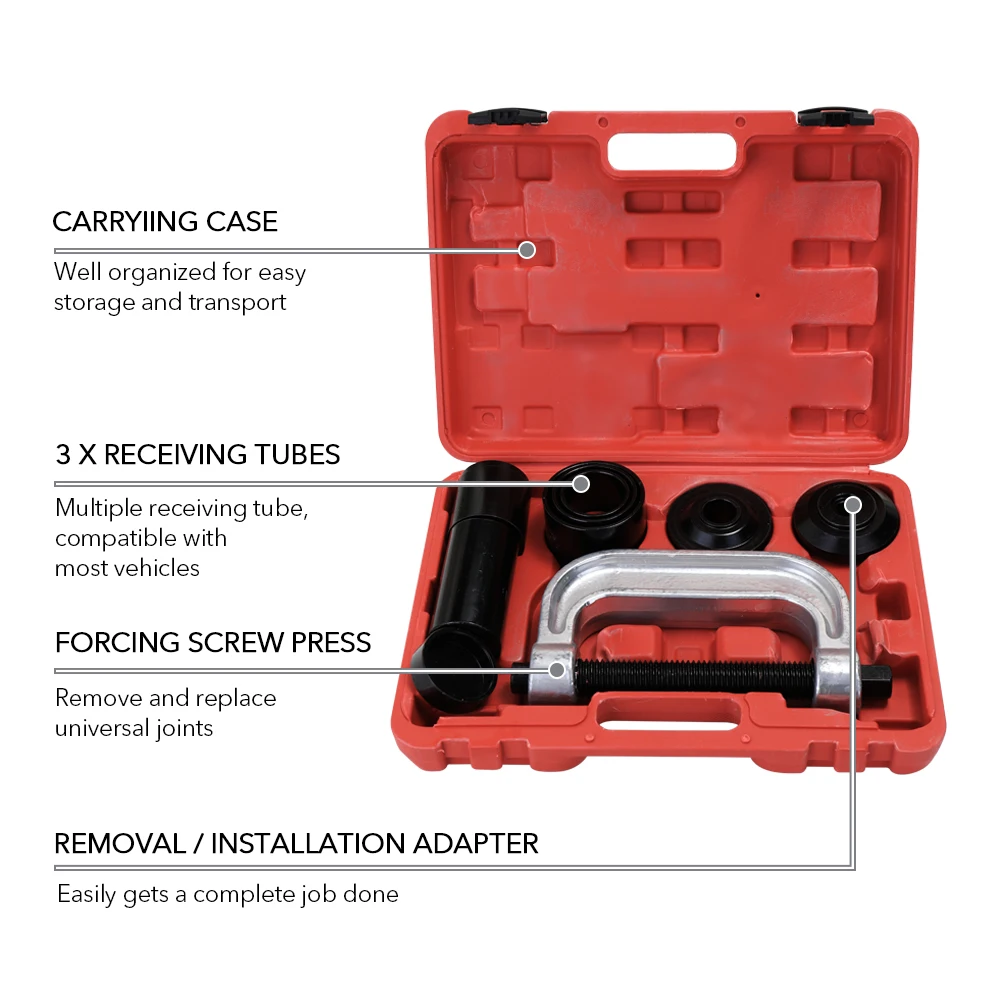 

10PCS Drive Ball Joint Remover Car Repairing Tools Case Frame Press Service Kit Set Installation Tool