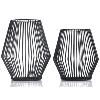 

Tea Light Candle Holder for Indoor/Outdoor Livingroom Bedroom Parties Home Decorations 2Pack(Big+Small)