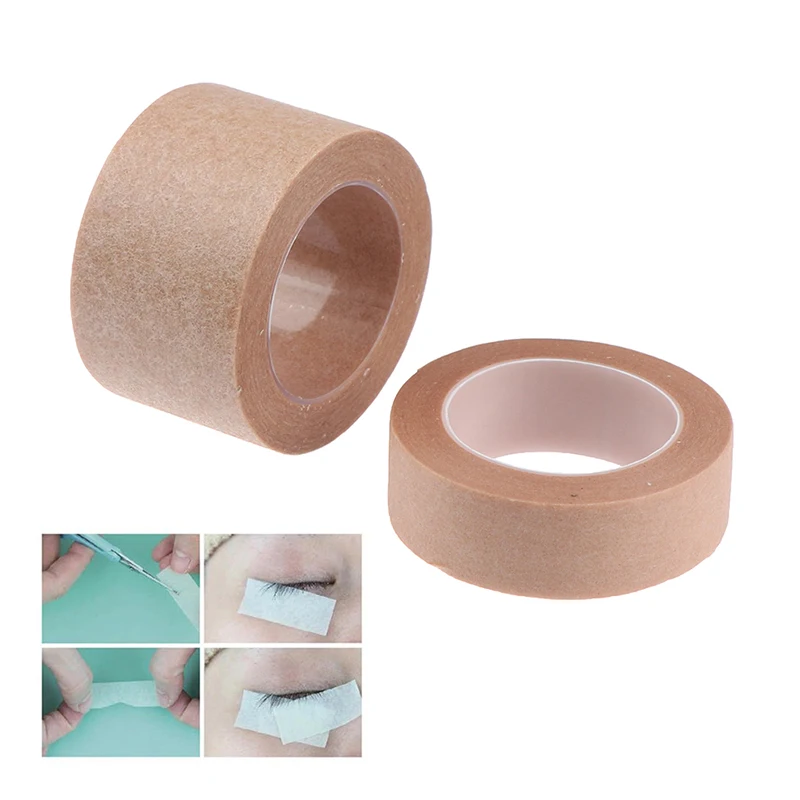 1Roll Nude Breathable Non-Woven Fabric Wrap Tapes Paper Eyelash Extensions Patches Pads