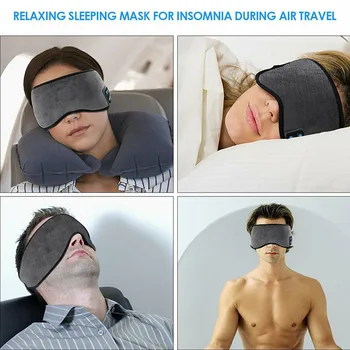 

Wireless Bluetooth Stereo Eye Mask Earphone Headphones Sleep Music Headset DQ-Drop