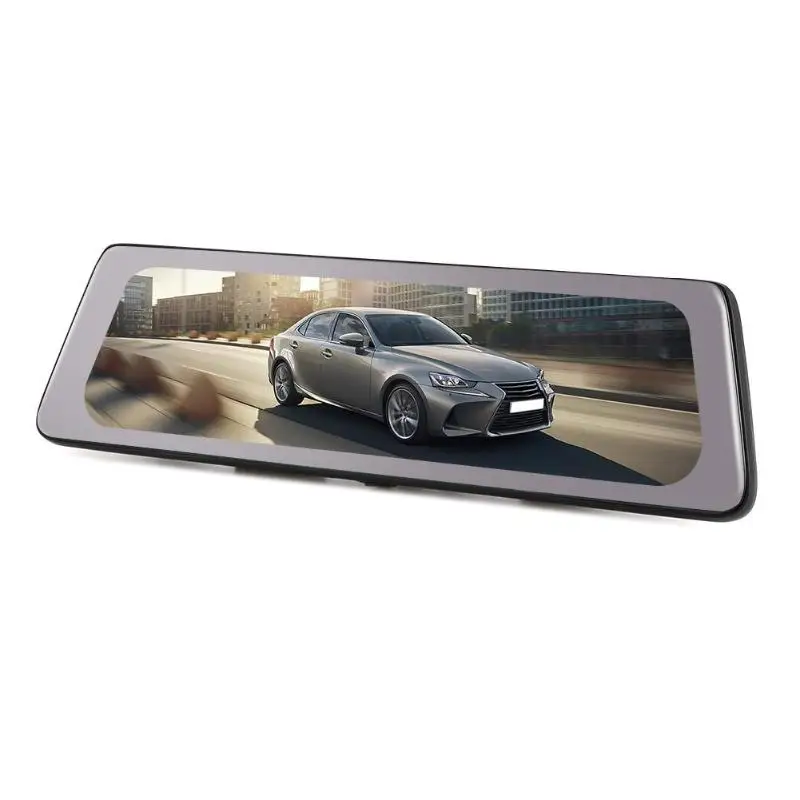 

9.66 inch IPS Dashboard Camera Dual Lens Parking Monitor 30 Frames Dash Cam Front Lens 1080p and Back-pull Lens 720P