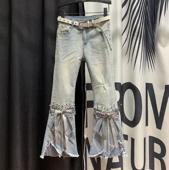 womens ripped ankle grazer jeans