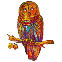 

Puzzle Owl Autumn World Wooden Pieces 100 200 300 Jigsaw Kids Fun Game for Adults Gift Party Item Interesting Puzzle Wholesale