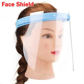 

Protective Face Dental Face Shield With 1/5/10pcs Detachable Face Masks Anti-Fog Dustproof Replacement Covers Stretchy Headband