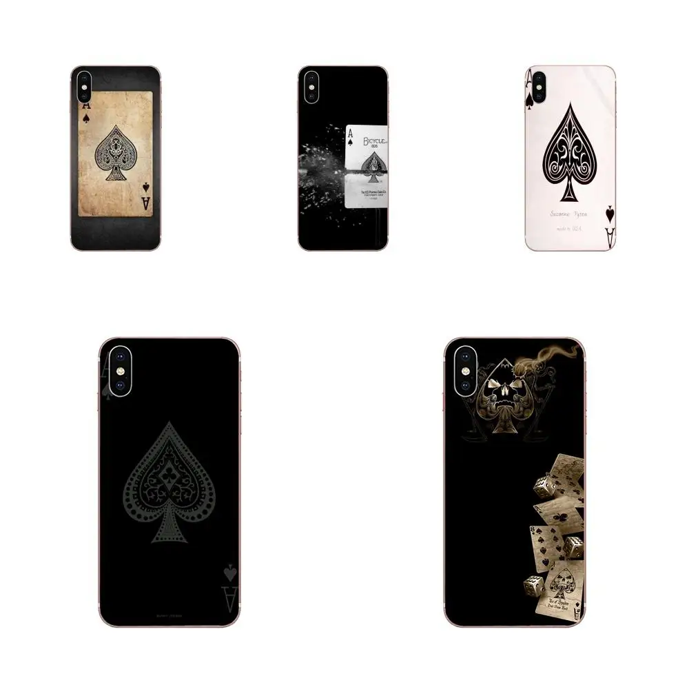 Кожаный чехол для телефона в винтажном стиле Ace Of Spades Huawei Honor Nova Note 5 5I 8A 8X 10 Pro 9X Moto G