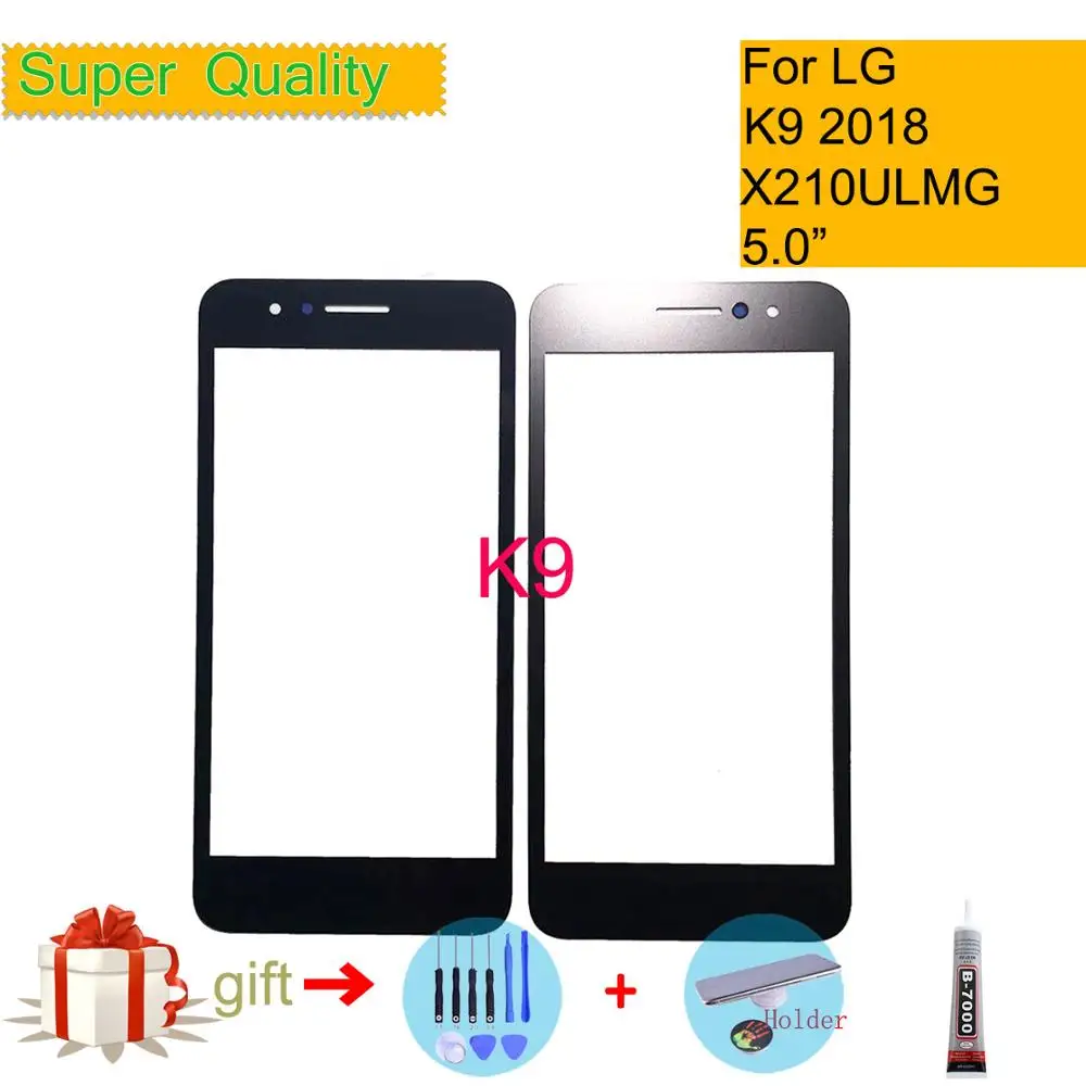 Для LG K9 2018 LM X210ULMG X210CM LMX210EMW сенсорный экран передняя стеклянная панель переднее