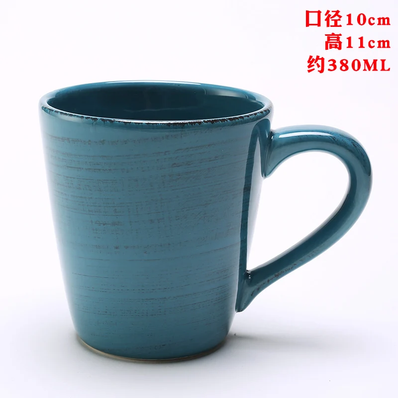 New Ceramic Mug Creative Caneca Cerveja Breakfast Milk Hot Water Mug Hand Painted Nordic Mugs High Capacity Personalised CC60MKB