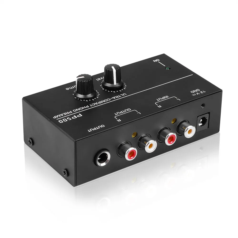 PP500 Phono Preamp Vorverstärker mit Level Volumen Steuert RCA Eingang